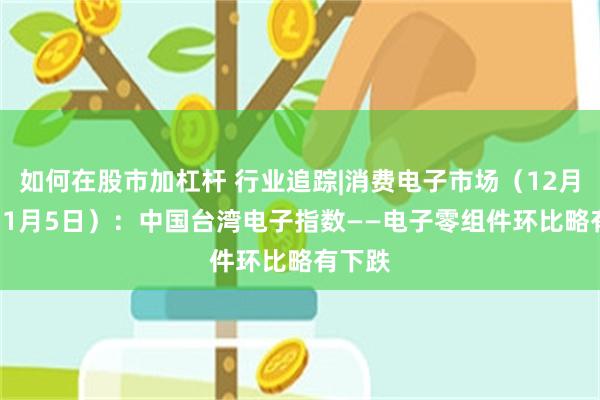 如何在股市加杠杆 行业追踪|消费电子市场（12月30日-1月5日）：中国台湾电子指数——电子零组件环比略有下跌