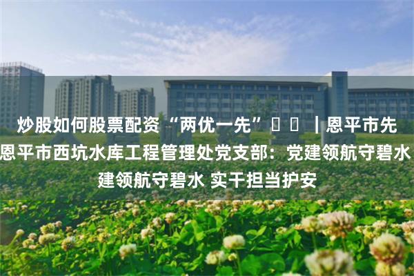 炒股如何股票配资 “两优一先” ‌㊿｜恩平市先进基层党组织恩平市西坑水库工程管理处党支部：党建领航守碧水 实干担当护安